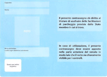 Disabili Europeo 350 back