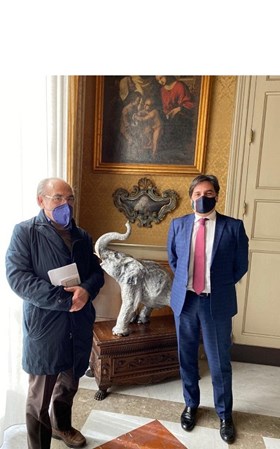 Sindaco Pogliese e Cantarella