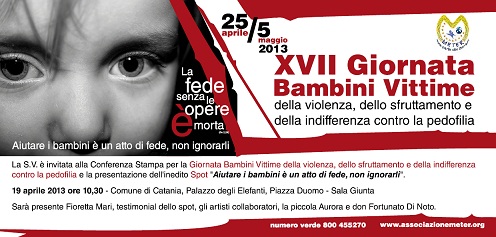 Invito Giornata Bambini Vittime