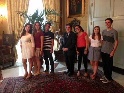 Bianco e delegazione studenti americani