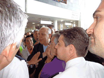 Vertenza Wind Jet: Sindaco Raffaele Stancanelli Aereoporto Fontanarossa 13.08.2012