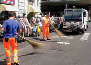Spazzamento straordinario, pulizia