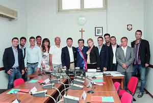 Foto di rito per l´insidiamento della II Municipalità Foto Anastasi