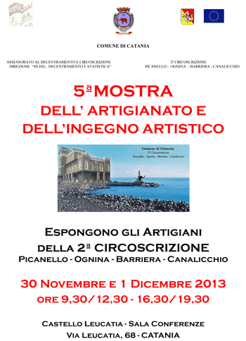 Locandina Mostra Natale 2013 al Castello Leucatia