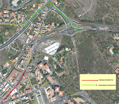 Interruzione via Messina del 1 Aprile 2009 per lavori di metanizzazione