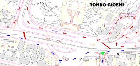 deviazione traffico tondo gioieni 27.10.2013 sino al 03.11.2013