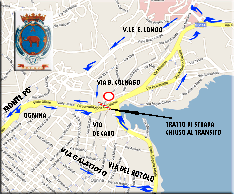 mappa percorso alternativo