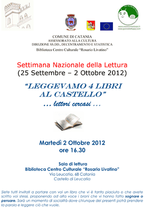 Locandina Leggevamo 4 libri al ... castello