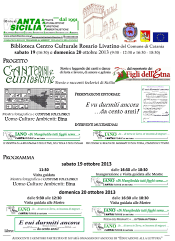 Programma Canterini e Cuntastorie