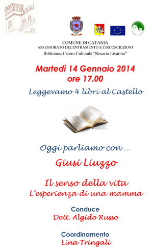 Locandina 14 Gennaio 2014 - Giusi Liuzzo