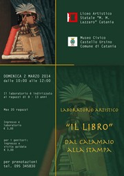 Laboratorio Il Libro - Castello Ursino - domenica 2 marzo 2014 - Locandina resize