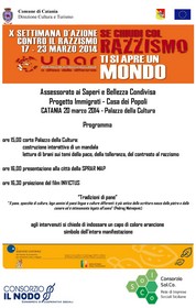 Unar Giiornata antirazzista - Palazzo della Cultura - giovedì 20 marzo 2014 - Locandina resize