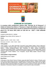 Giornate FAI - Chiesa San Nicolò l'Arena - 22 e 23 marzo 2014 - Locandina resize
