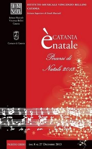 Istituto Musicale Vincenzo Bellini di Catania - Concerti Natale 2013 - Locandina resize