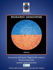 Rosario Genovese donazione opera pittorica REGOLO - Palazzo della Cultura - Torre Saracena
