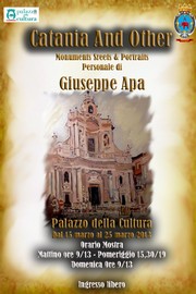 Locandina mostra Giuseppe Apa - Palazzo della Cultura - 15/25 marzo 2013