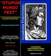 Stupor Mundi Fest - Palazzo della Cultura - Domenica 28 ottobre 2012 - Accademia Federiciana Locandina resize