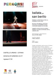 Ballata per S. Berillo - Palazzo della Cultura - Domenica 22 settembre 2013 ore 21,00 - di e con Salvatore Zinna - Produzione Retablo Locandina resize