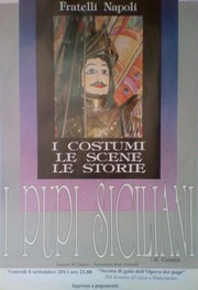 F.lli Napoli - Palazzo della Cultura - venerdì 6 settembre 2013 ore 21,00 - Serata di gal dell'Opera dei pupi - Locandina resize