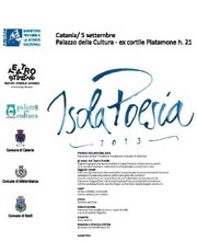 Isola Poesia - Palazzo della Cultura - giovedì 5 settembre ore 21,00 - Loc resize