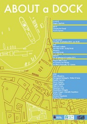 Mostra About a Dock - Palazzo della Cultura - 18 sett/6 ott - inaugurazione 18/09/13 ore 18,30 - a cura di Angelo Cigolindo - Locandina resize