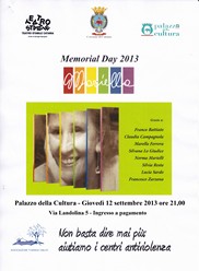 Memorial Day Mariella Lo Giudice - Palazzo della Cultura - Giovedì 12 settembre 2013 ore 21,00 - Loc resize