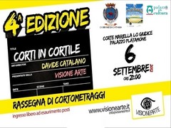 Corti in Cortile 2102 - IV° Edizione - Estate Catanese 2012 - Catania in... Prima - Giovedì 6 settembre 2012 ore 21,00 - Locandina orizz resize
