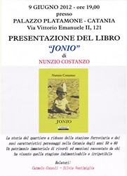 Jonio di Nunzio Costanzo - Palazzo della Cultura - sabato 9 giugno 2012 ore 19,00