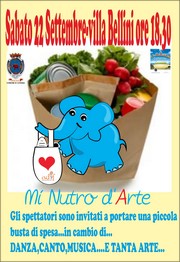 Mi Nutro d'Arte - Villa Bellini - sabato 22 settembre 2012 - Locandina resize