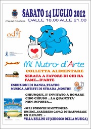 Io mi nutro d'arte - Villa Bellini - sabato 14 luglio 2012 - Locandina resize