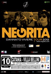 C oncerto Negrita - Villa Bellini - Estate Catanese 2012 - Venerdì 10 agosto 2012 - Locandina resize