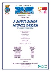 Locandina Istituto Sant'Orsola - Palazzo della Cultura - martedì 24 luglio 2012 - A Midsummer Night's Dream