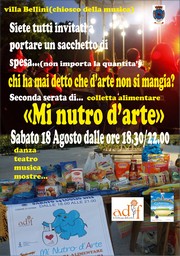 Mi nutro d'arte - Villa Bellini - Estate Catanese 2012 - Sabato 18 agosto ore 18/22