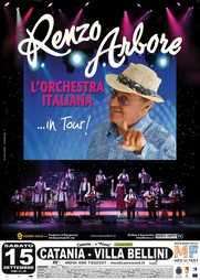 Renzo Arbore - Villa Bellini - Estate Catanese 2012 - Sabato 15 settembre 2012 ore 21,00 - Locandina resize