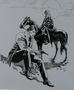 una delle tavole esposte dai giovani disegnatori alla mostra di fumetto