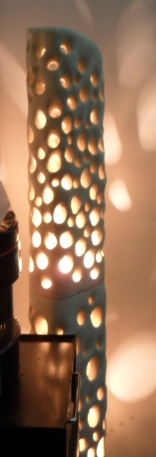 Una delle scultura dell'installazione Giochi di Luci: gli effetti.