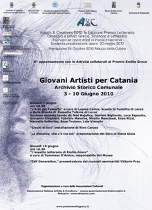 Locandina Iniziative Giovani Artisti per Catania