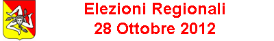 elezioni regionali 28 ottobre 2012