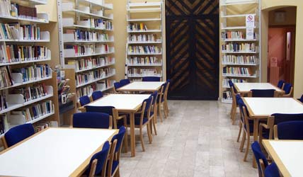 Sala lettura Biblioteca Centro Culturale Rosario Livatino